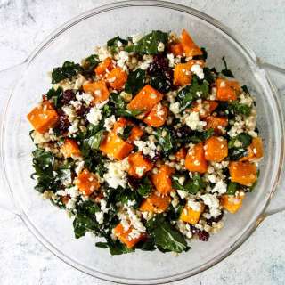 Butternut Squash Salad with Feta and Buckwheat