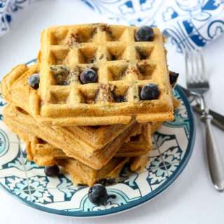 Blueberry Coconut Waffles