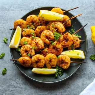 Lemon Garlic Grilled Shrimp