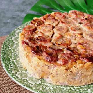 Vietnamese Banana Bread Pudding Cake (Bánh Chuối Nướng)