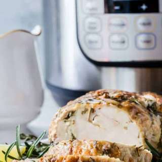 Instant Pot Turkey Breast with Garlic Butter Gravy