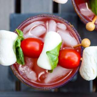 Caprese Caesar Cocktail – Canada Day Caesar Drink