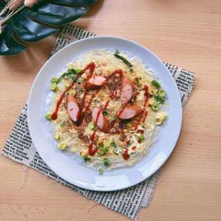 Bánh Tráng Nướng (Vietnamesische Reispapier Pizza)