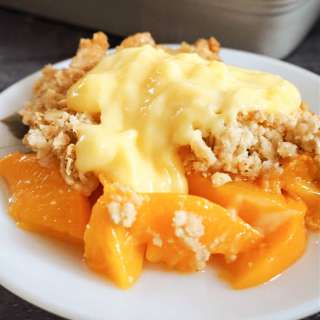Canned Peach Crumble