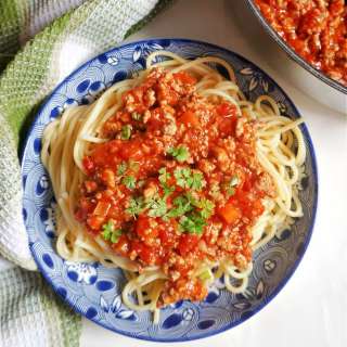 Turkey Mince Bolognese