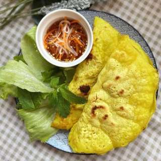 Original Bánh Xèo (Knusprige Vietnamesische Pfannkuchen)