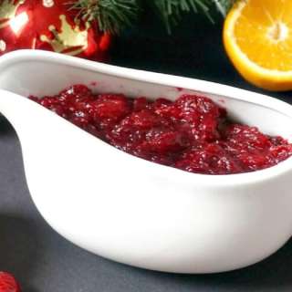 Homemade Cranberry Sauce with Orange Juice