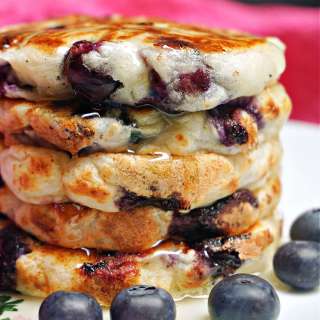 Lemon Blueberry Buttermilk Pancakes