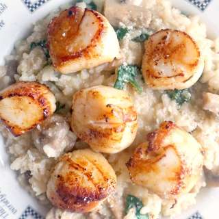 Scallop Mushroom Risotto