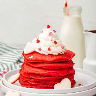 Red Velvet Pancakes
