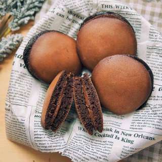 Chocolate Dorayaki with Nutella filling