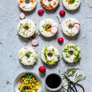 Vegetable Loaded Sushi Doughnuts
