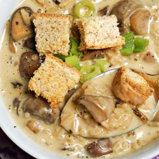 Mushroom and Wild Rice Soup