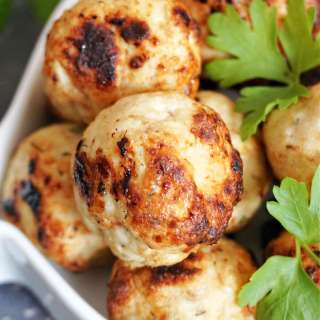 Baked Chicken Apple Meatballs