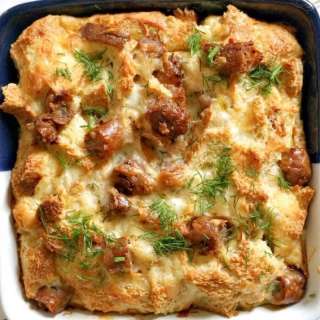 Make Ahead Sausage, Egg and Cheese Casserole