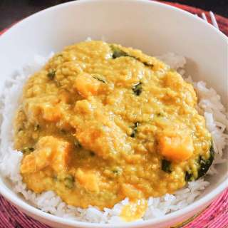 Red Lentil Dahl with Coconut Milk