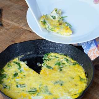 Simple 20-Minute Kale & Egg Frittata