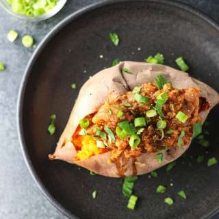 Lentil Sloppy Joe Stuffed Sweet Potatoes