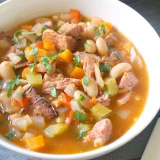 Easy Leftover Ham and Bean Soup