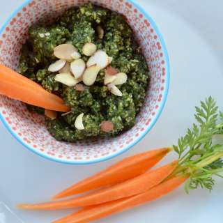 Carrot Top Almond Pesto