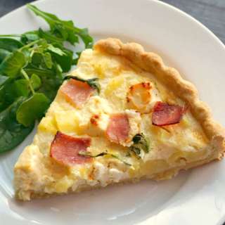 Cheese, Ham and Potato Quiche