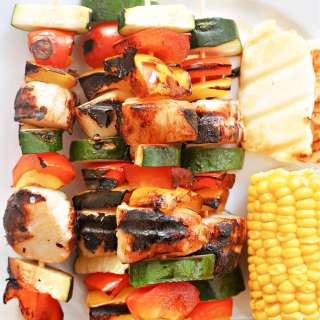 Grilled Teriyaki Scallop Skewers