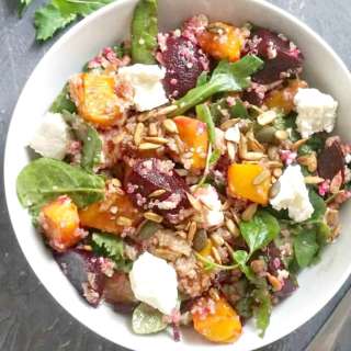 Roast Pumpkin Quinoa Salad with Feta