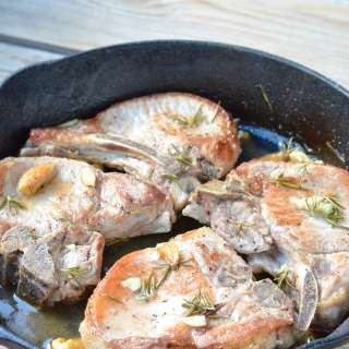 Roasted Garlic & Rosemary Pork Chops