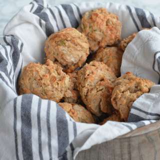 Sprouted Wheat Cheddar and Chive Scones