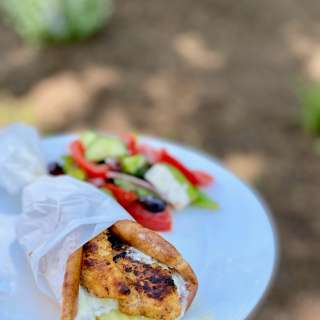 Chicken Shawarma Sandwich with Garlic Sauce