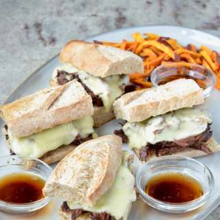 Slow Cooker French Dip Sandwiches