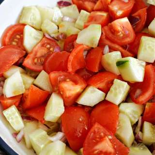 Tomato and Cucumber Salad