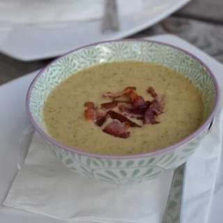Broccoli Cheese Soup (with bacon!)