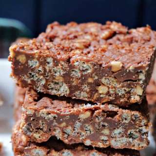 Chocolate and Peanut Butter Rice Krispie Treats