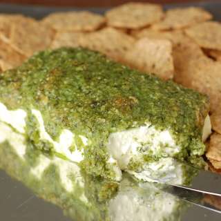 Pesto Cream Cheese Bake