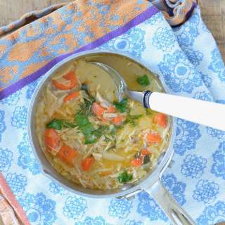 Quick Chicken & Orzo Soup