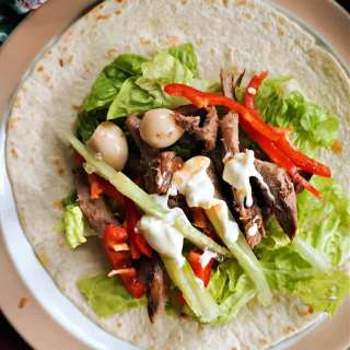 Leftover Goose Wraps
