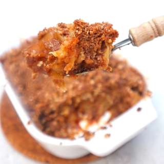 Vegan en glutenvrije apple crumble