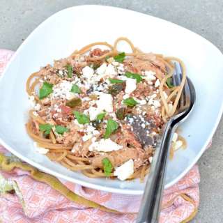Slow Cooker Spanish Chicken & Chorizo Pasta