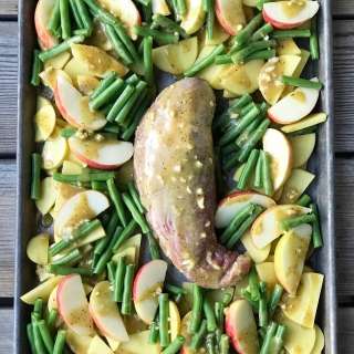 Sheet Pan Marinated Pork Tenderloin & Veggies