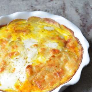 Quiche with a Potato Crust