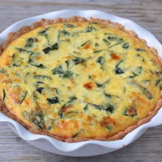 Ricotta and Kale Quiche