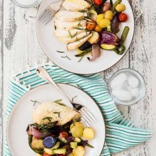 Sheet Pan Chicken with Summer Veggies