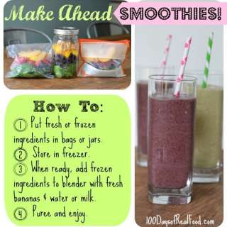 Make Ahead Smoothies (2 Ways)