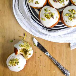 Pistachio Cardamom Challah Buns