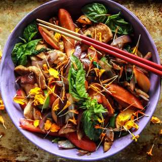 Chicken Nectarine Stir Fry