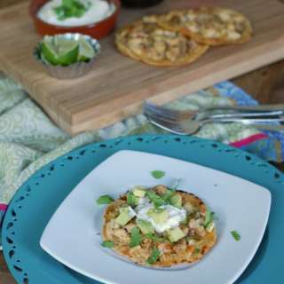 Chicken and Cheese "Tostadas"