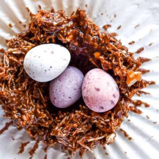 Salty Sweet Shredded Wheat Easter Nests
