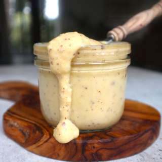 'Mayonaise' dressing made from chickpeas, aquafaba and potato