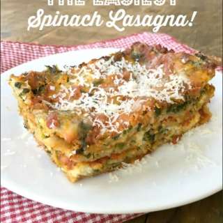 The Easiest Spinach Lasagna
